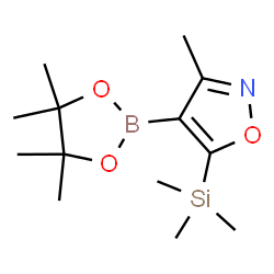 3-Methyl-4-(4,4,5,5-tetramethyl-1,3,2-dioxaborolan-2-yl)-5-(trimethylsilyl)isoxazole structure