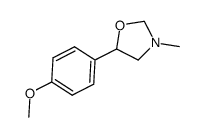 5-(4-methoxyphenyl)-3-methyloxazolidine Structure