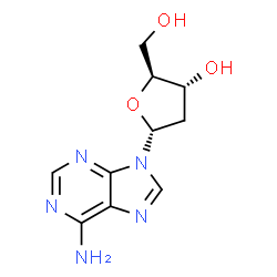 9-(2-Deoxy-α-L-erythro-pentofuranosyl)-9H-purin-6-amine结构式