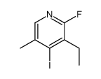 3-ethyl-2-fluoro-4-iodo-5-methylpyridine结构式