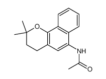 6-acetylamino-3,4-dihydro-2,2-dimethylnaphthol(1,2-b)pyran结构式