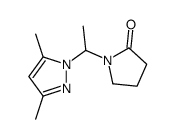 1-(1-(3,5-Dimethyl-1H-pyrazol-1-yl)ethyl)-2-pyrrolidinone structure