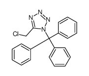 5-(chloromethyl)-1-trityltetrazole Structure