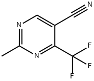 2-Methyl-4-trifluoromethyl-pyrimidine-5-carbonitrile结构式