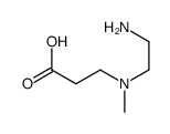 beta-Alanine, N-(2-aminoethyl)-N-methyl- (9CI) structure