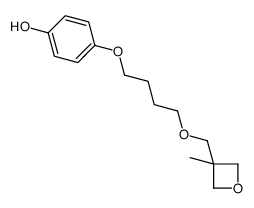 4-[4-[(3-methyloxetan-3-yl)methoxy]butoxy]phenol Structure