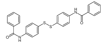 N-[4-[(4-benzamidophenyl)disulfanyl]phenyl]benzamide Structure