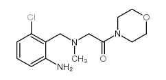 4-[[[(2-amino-6-chlorophenyl)methyl]methylamino]acetyl]morpholine Structure