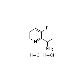 1-(3-Fluoropyridin-2-yl)ethan-1-amine dihydrochloride structure