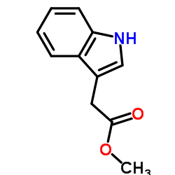 Methyl 2-(1H-indol-3-yl)acetate Structure