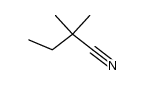 2,2-dimethylbutyronitrile Structure