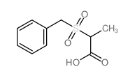 Propanoicacid, 2-[(phenylmethyl)sulfonyl]-结构式