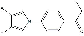 1-(4-(3,4-difluoro-1H-pyrrol-1-yl)phenyl)propan-1-one Structure