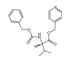 N-[(Benzyloxy)carbonyl]-L-valine 4-pyridylmethyl ester Structure