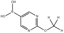 (2-(methoxy-d3)pyrimidin-5-yl)boronic acid structure