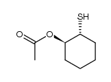 (+/-)-trans-2-acetoxy-cyclohexanethiol Structure