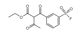 ethyl 2-(3-(fluorosulfonyl)benzoyl)-3-oxobutanoate结构式