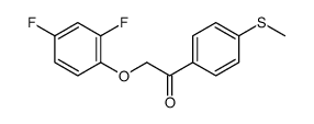 2-(2,4-difluorophenoxy)-1-(4-methylsulfanylphenyl)ethanone Structure