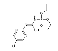 N-[(5-Methoxy-2-pyrimidinyl)carbamoyl]phosporamidic acid diethyl ester Structure