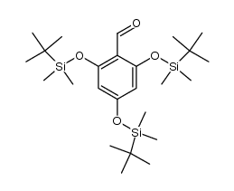 2,4,6-tri-tert-butyldimethylsilyloxybenzaldehyde Structure