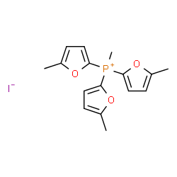 Methyltris(5-methyl-2-furyl)phosphonium iodide Structure