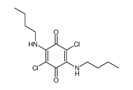 2,5-bis(butylamino)-3,6-dichlorocyclohexa-3,5-diene-1,4-dione结构式