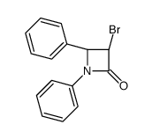 (3S,4S)-3-bromo-1,4-diphenylazetidin-2-one结构式