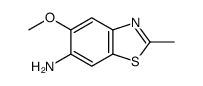 6-Benzothiazolamine,5-methoxy-2-methyl-(9CI) structure