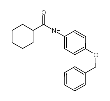 4-(BENZYLOXY)-N-CYCLOHEXAMIDOANILINE Structure