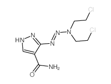 1H-Pyrazole-4-carboxamide,3-[3,3-bis(2-chloroethyl)-1-triazen-1-yl]-结构式