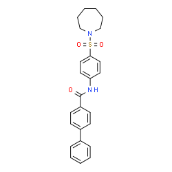 N-[4-(1-azepanylsulfonyl)phenyl][1,1'-biphenyl]-4-carboxamide Structure