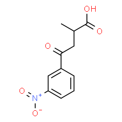 2-Methyl-4-(3-nitrophenyl)-4-oxobutyric acid Structure