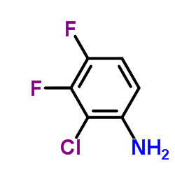 2-氯-3,4-二氟苯胺结构式