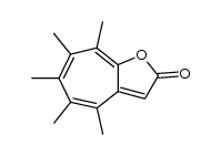 4,5,6,7,8-pentamethyl-2H-cyclohepta[b]furan-2-one Structure