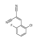 2-CHLORO-6-FLUOROBENZALMALONONITRILE结构式