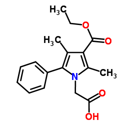 [3-(Ethoxycarbonyl)-2,4-dimethyl-5-phenyl-1H-pyrrol-1-yl]acetic acid图片