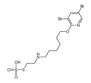 3,5-dibromo-2-[6-(2-sulfosulfanylethylamino)hexoxy]pyridine Structure