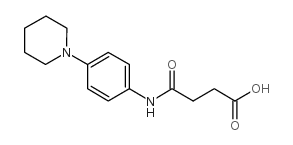 4-oxo-4-(4-piperidin-1-ylanilino)butanoic acid结构式