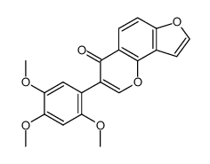 3-(2,4,5-trimethoxy-phenyl)-furo[2,3-h]chromen-4-one结构式