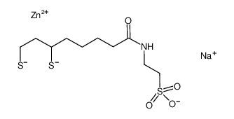 N-(6,8-dimercaptooctanoyl)aminoethanesulfonic acid sodium salt zinc chelate compound picture