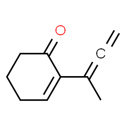 2-Cyclohexen-1-one, 2-(1-methyl-1,2-propadienyl)- (9CI)结构式