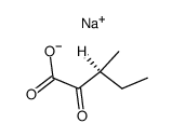 (±)-3-methyl-2-oxovaleric acid sodium salt Structure