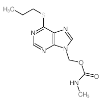 (6-propylsulfanylpurin-9-yl)methyl N-methylcarbamate结构式