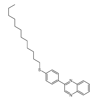 2-(4-dodecylsulfanylphenyl)quinoxaline Structure