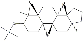 [(4,4-Dimethyl-5α-androstan-3β-yl)oxy]trimethylsilane structure