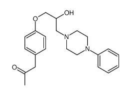 1-[4-[2-hydroxy-3-(4-phenylpiperazin-1-yl)propoxy]phenyl]propan-2-one Structure