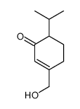 3-(Hydroxymethyl)-6-isopropyl-2-cyclohexen-1-one结构式