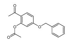 2-acetyl-5-(benzyloxy)phenyl acetate Structure