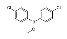 bis(4-chlorophenyl)-methoxyborane结构式