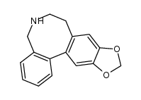 5,6,7,8-tetrahydro-benzo[c][1,3]dioxolo[4',5':4,5]benzo[1,2-e]azocine Structure